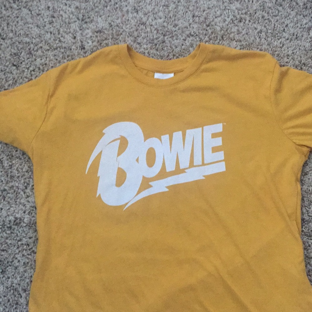 David Bowie Yellow Tee